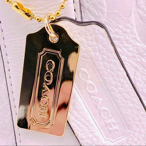 SOLD - COACH WHITE BLEECKER MINI PRESTON SATCHEL - Picture 5 of 10